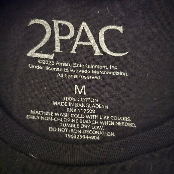 TUPAC "TRUST NOBODY" MENS BAND  TEE - Picture 3 of 3